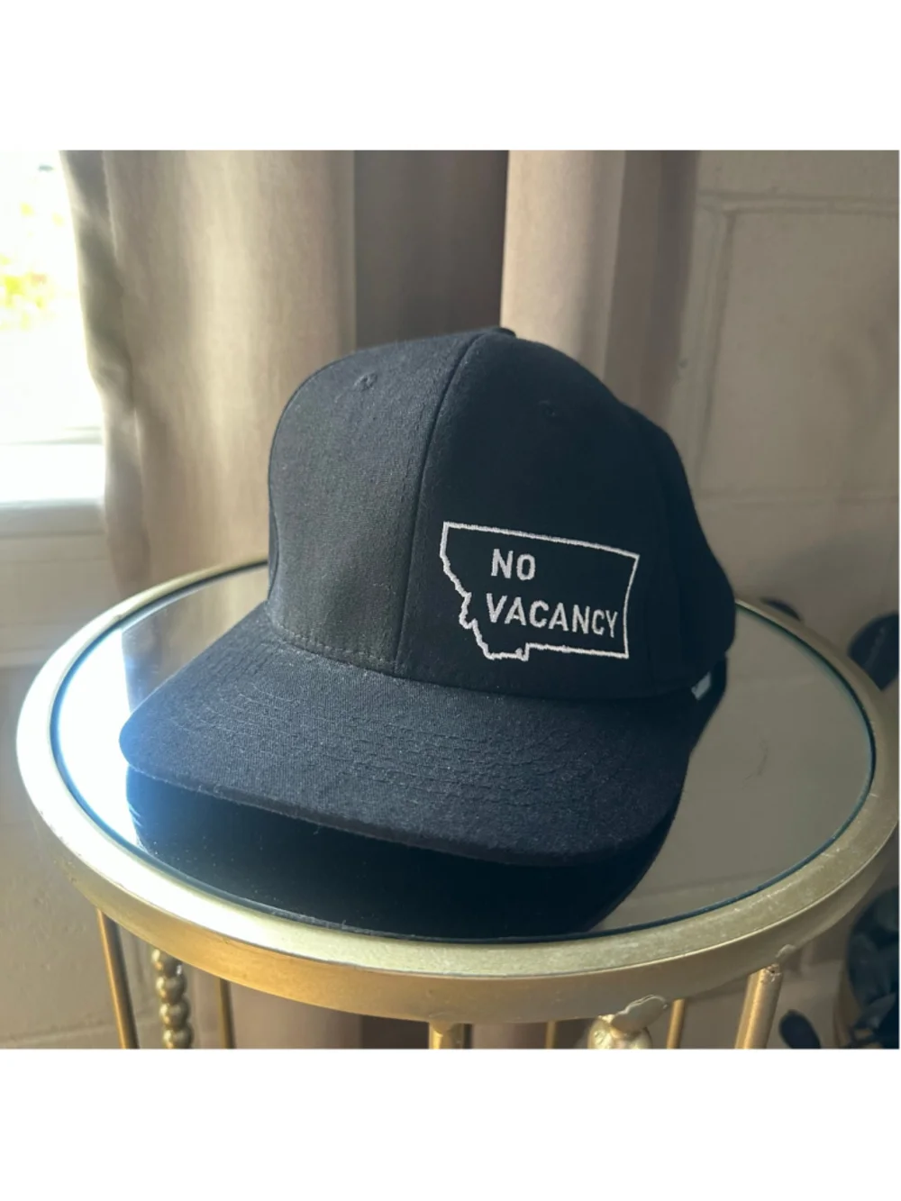 Men's Arcadian Outfitters Black White No Vacancy Montana Hat One Size